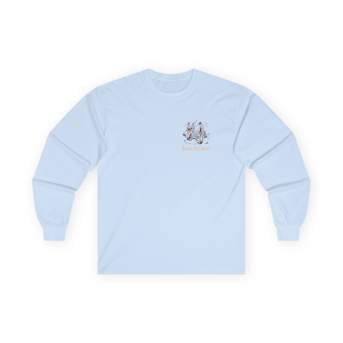 Retro Unisex Long Sleeve Tee Front and Back - Perfect for Outdoor Enthusiasts