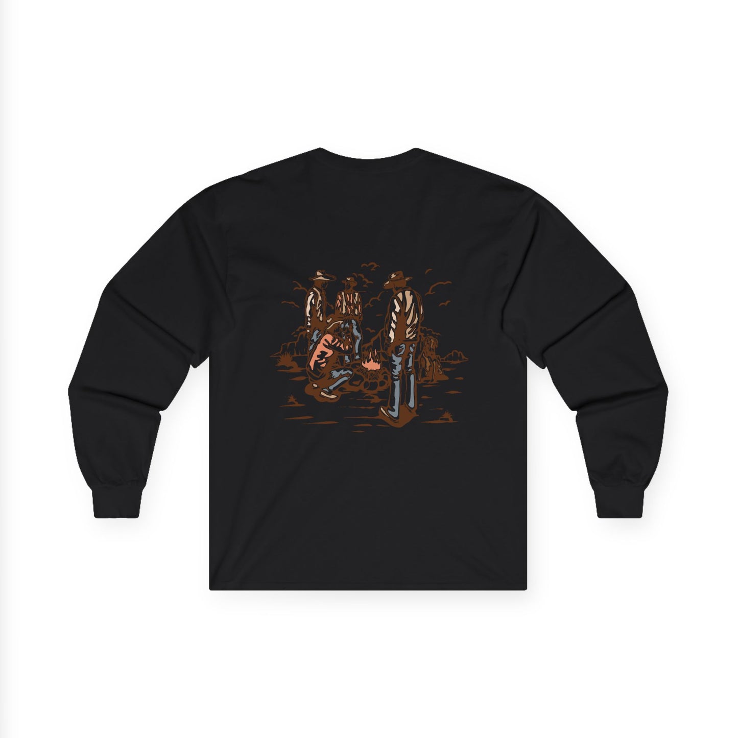 Retro Unisex Long Sleeve Tee Front and Back - Perfect for Outdoor Enthusiasts