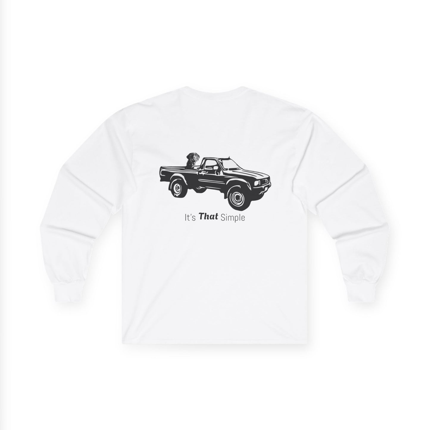 Retro Toyota Pickup Unisex Long Sleeve Tee Front and Back - Perfect for Outdoor