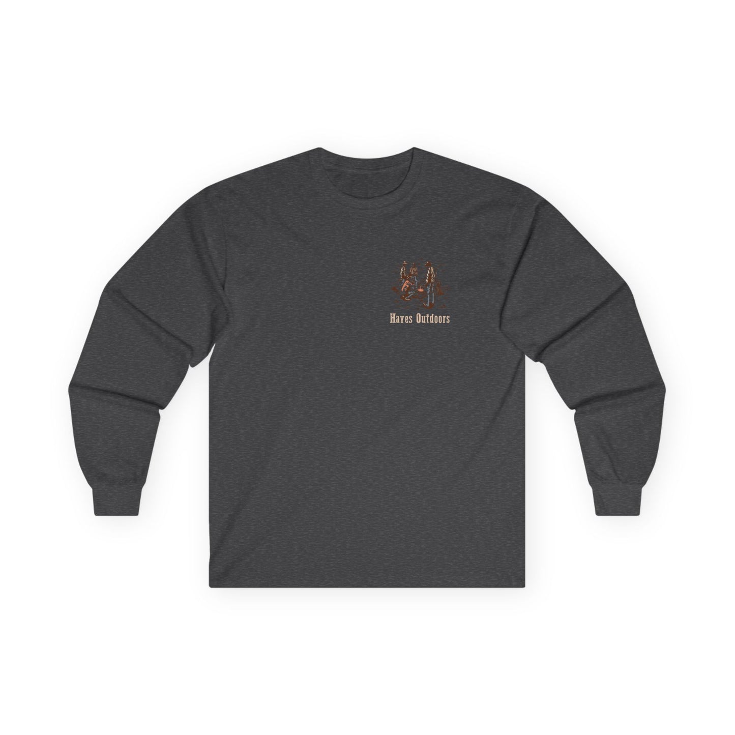 Retro Unisex Long Sleeve Tee Front and Back - Perfect for Outdoor Enthusiasts