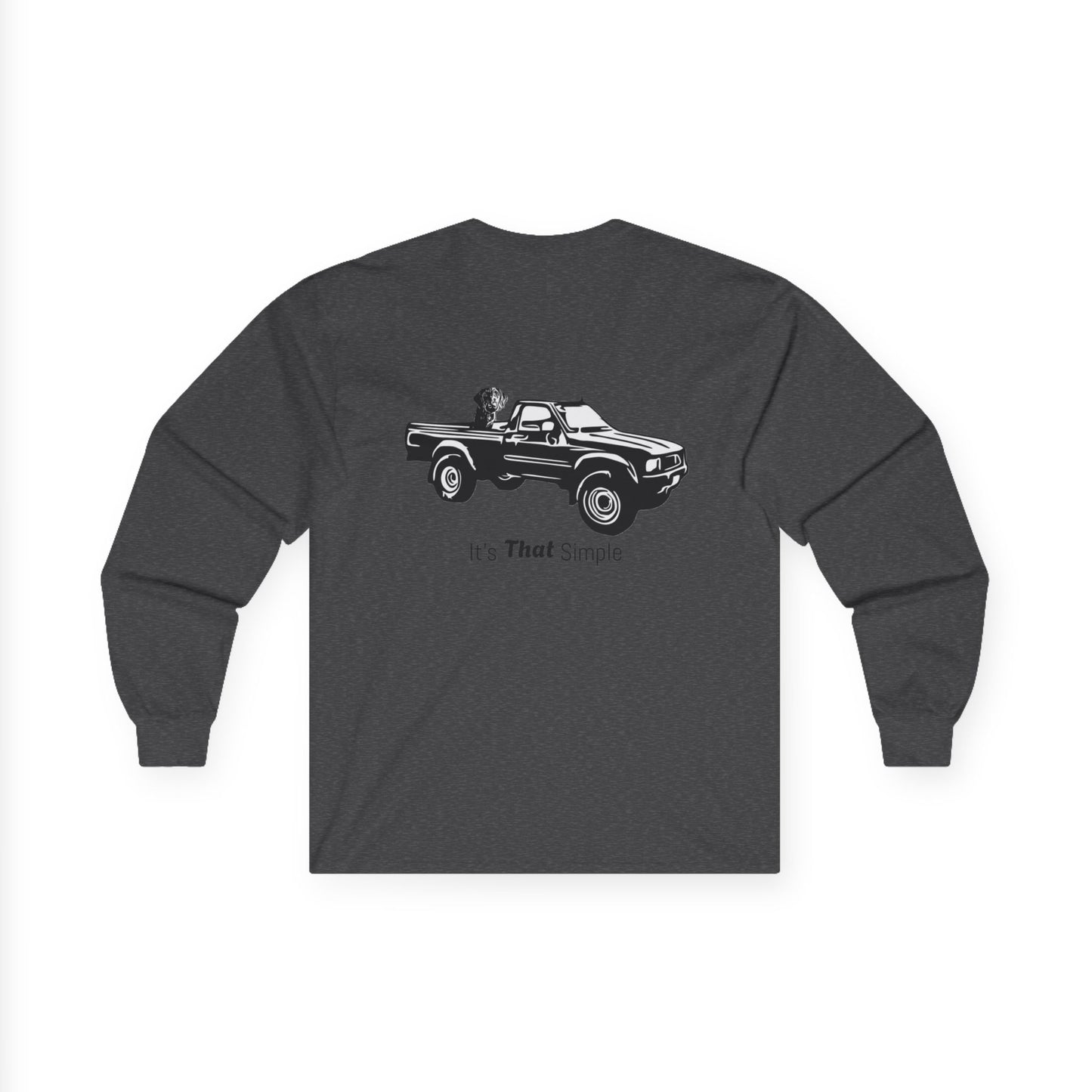 Retro Toyota Pickup Unisex Long Sleeve Tee Front and Back - Perfect for Outdoor