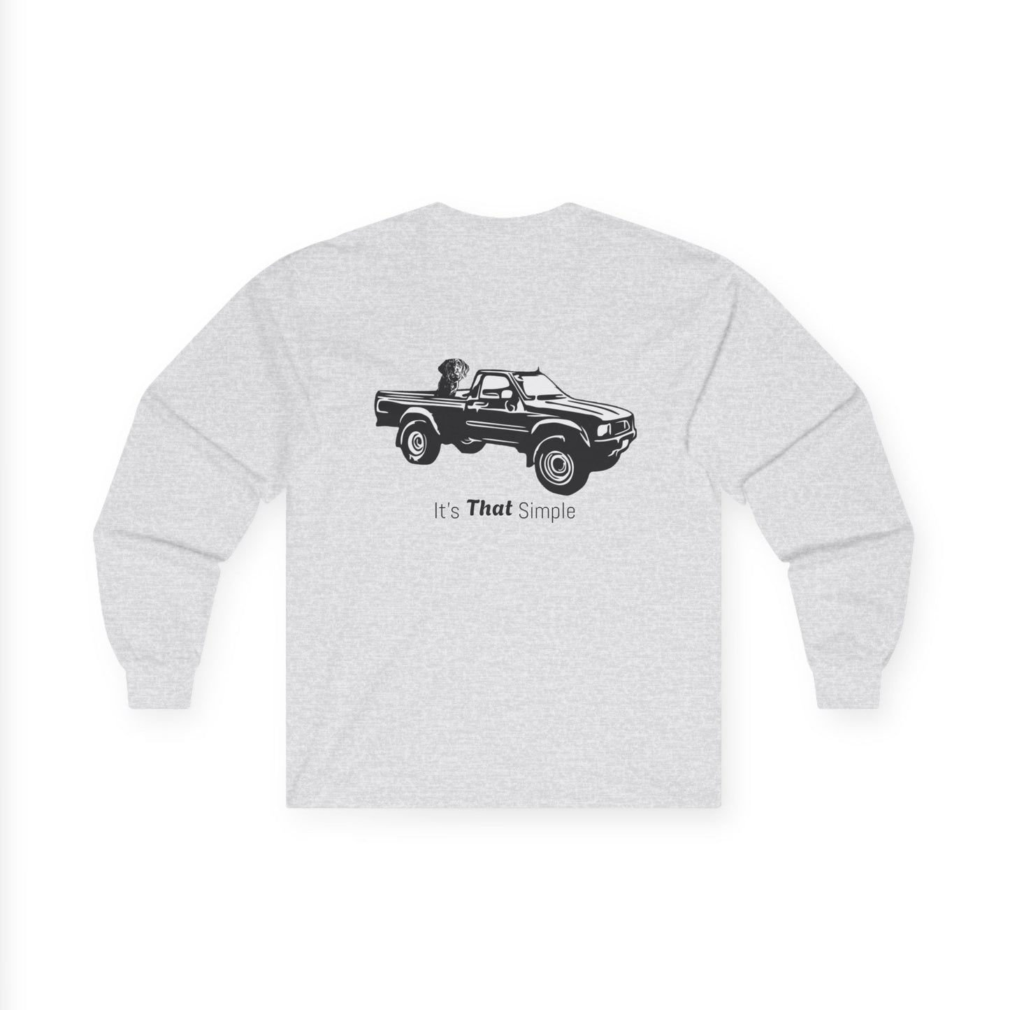 Retro Toyota Pickup Unisex Long Sleeve Tee Front and Back - Perfect for Outdoor