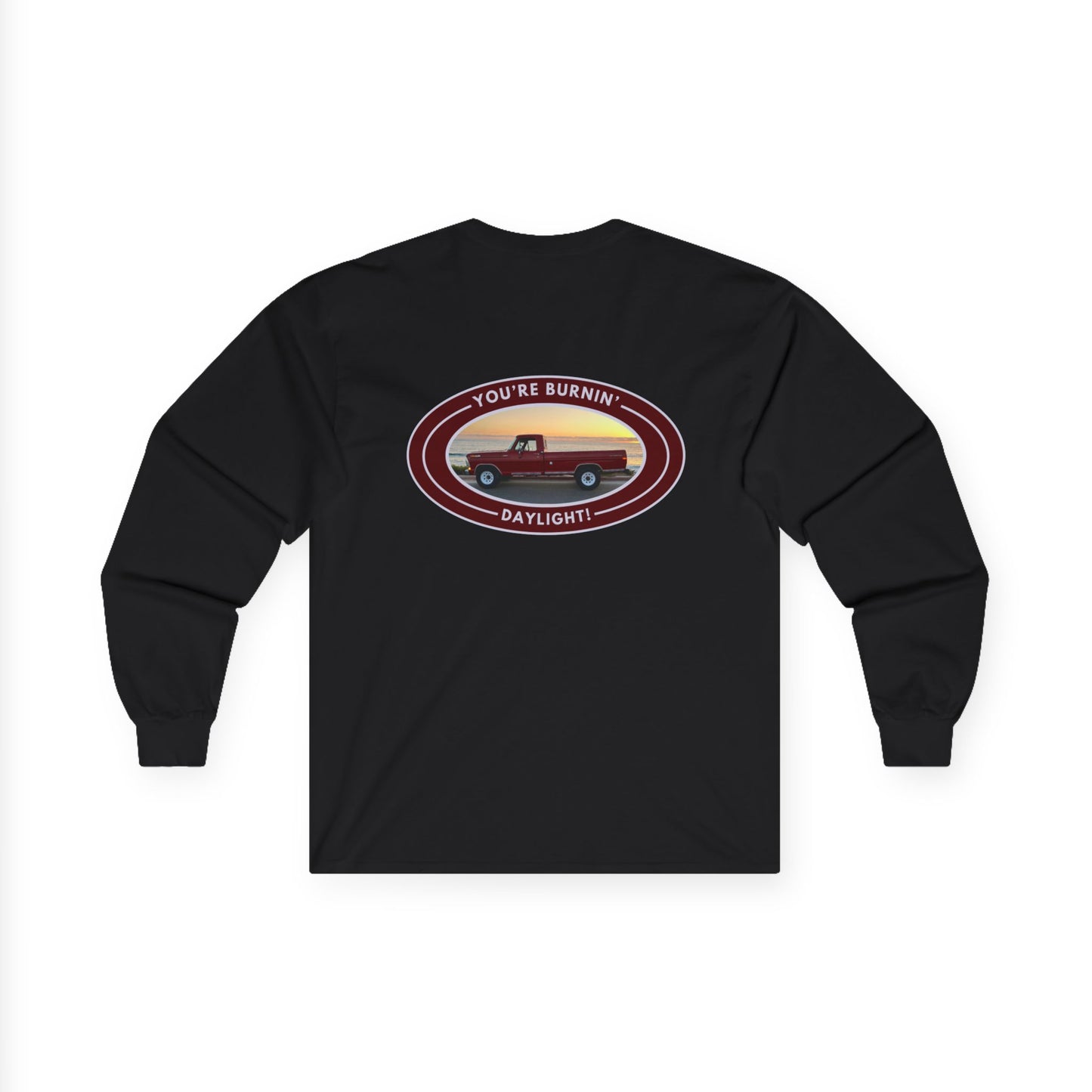 Retro Unisex Long Sleeve Tee Front and Back - Perfect for Outdoor Enthusiasts