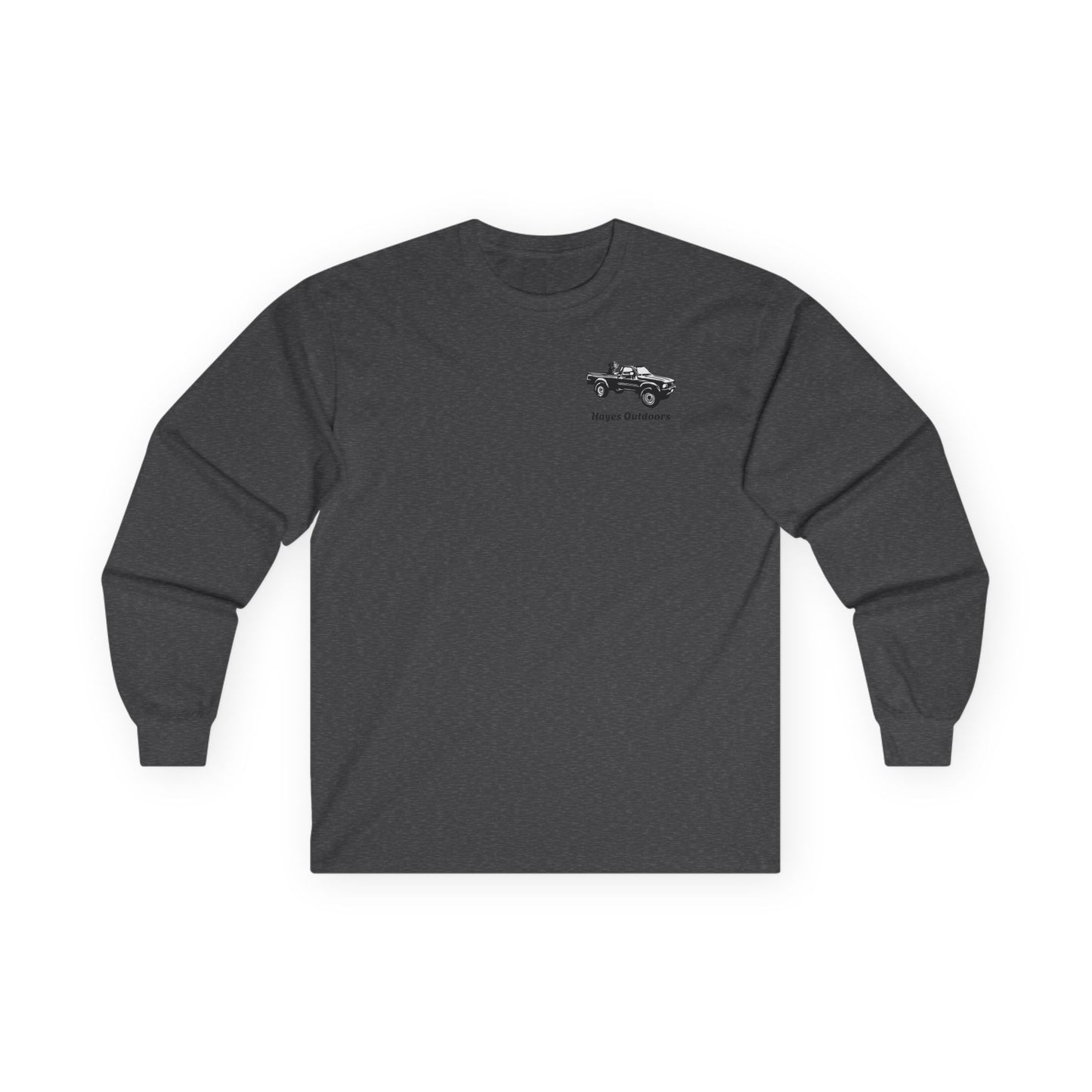 Retro Toyota Pickup Unisex Long Sleeve Tee Front and Back - Perfect for Outdoor