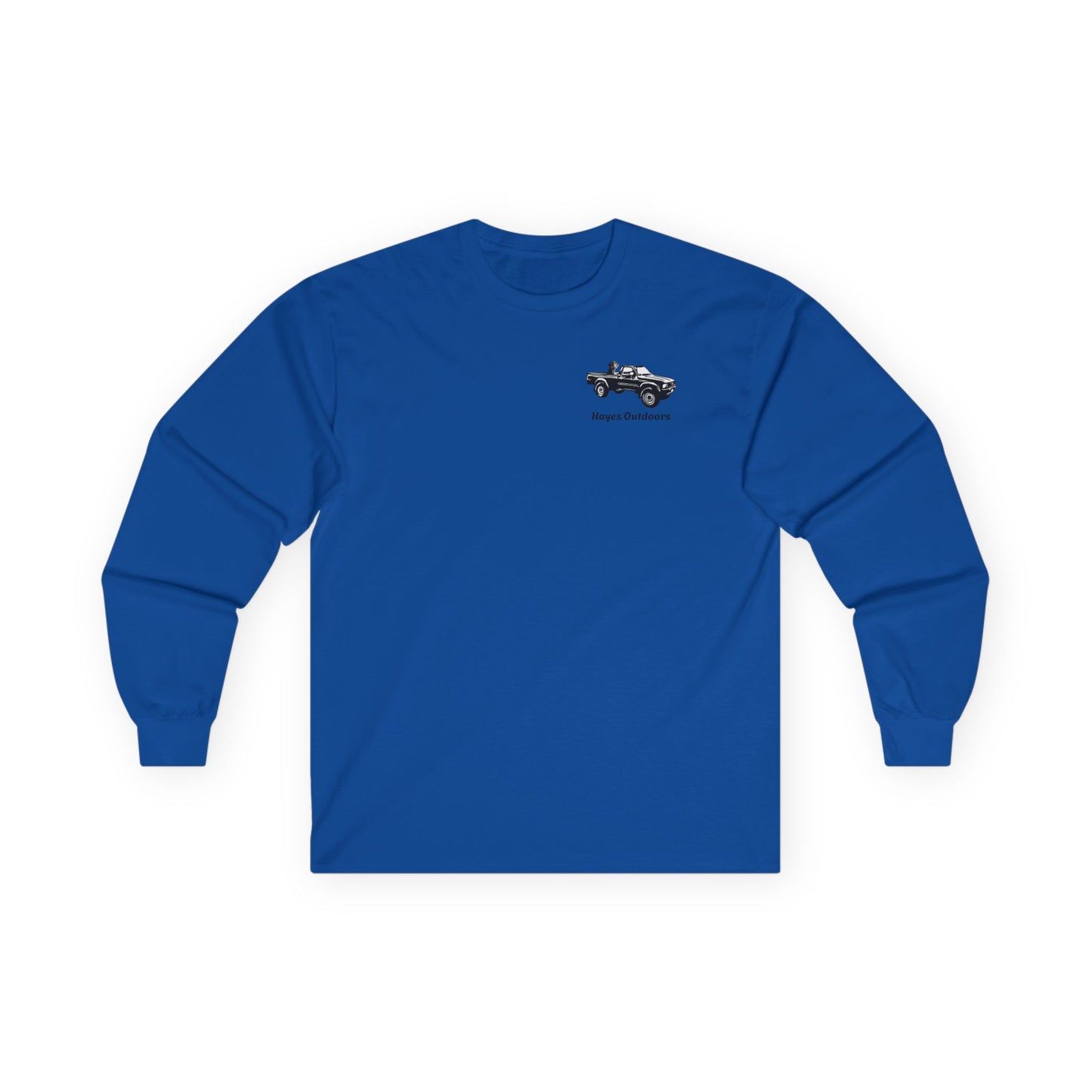 Retro Toyota Pickup Unisex Long Sleeve Tee Front and Back - Perfect for Outdoor