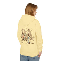 Unisex Lightweight Hooded Sweatshirt with Vintage Outdoor Design 100% Cotton