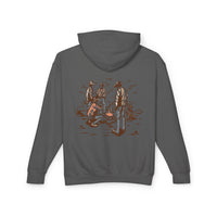 Unisex Lightweight Hooded Sweatshirt with Vintage Outdoor Design 100% Cotton
