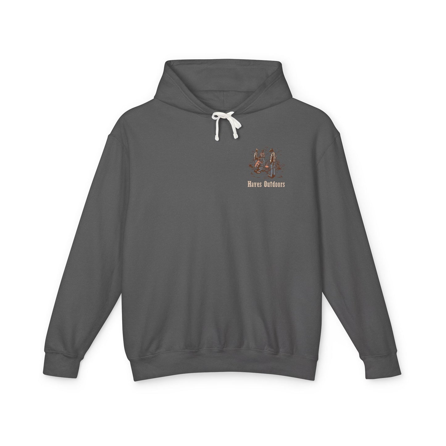Unisex Lightweight Hooded Sweatshirt with Vintage Outdoor Design 100% Cotton