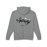 Unisex Lightweight Hooded Sweatshirt with Vintage Toyota Pickup Design 100% Cotton