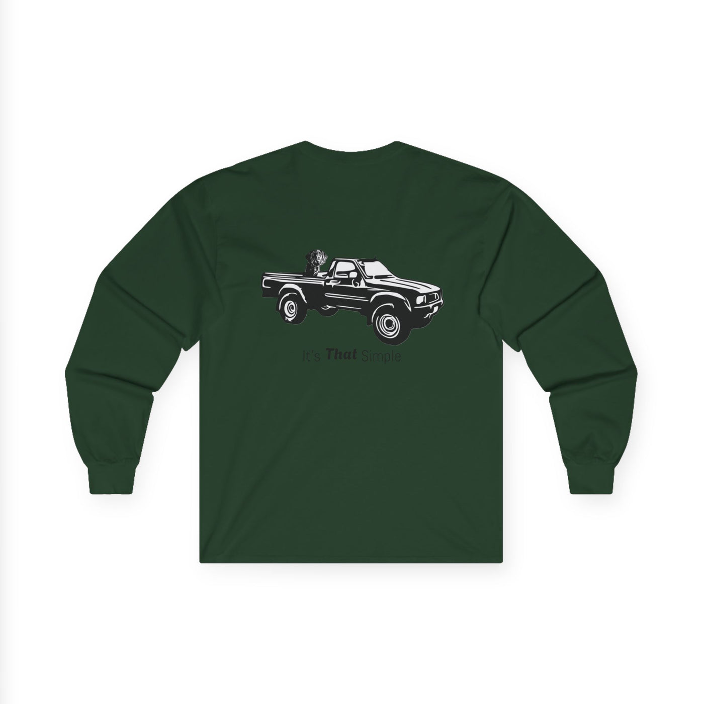 Retro Toyota Pickup Unisex Long Sleeve Tee Front and Back - Perfect for Outdoor