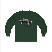 Retro Toyota Pickup Unisex Long Sleeve Tee Front and Back - Perfect for Outdoor