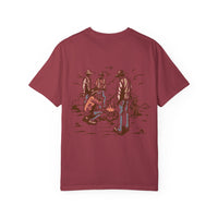 Heritage Outdoors Unisex Garment-Dyed T-Shirt Front and Back - Nature & Adventure Inspired Design