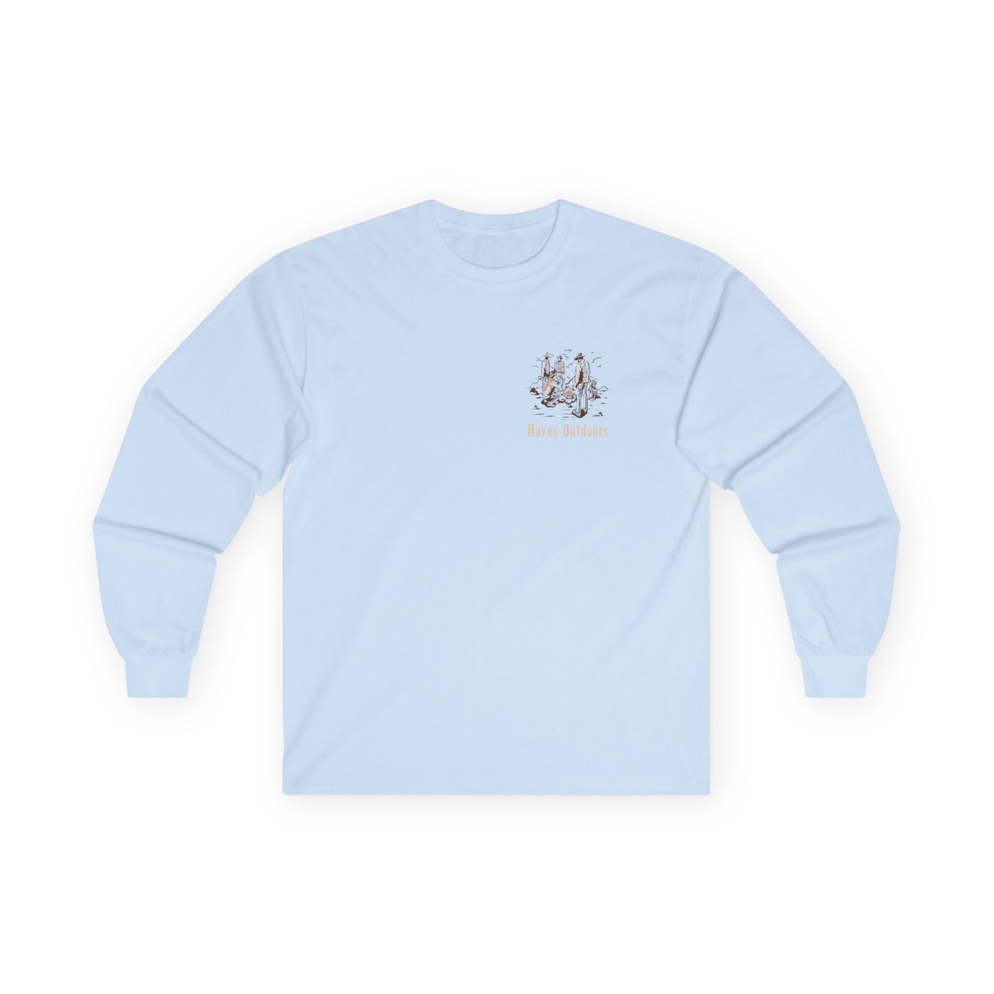 Retro Unisex Long Sleeve Tee Front and Back - Perfect for Outdoor Enthusiasts