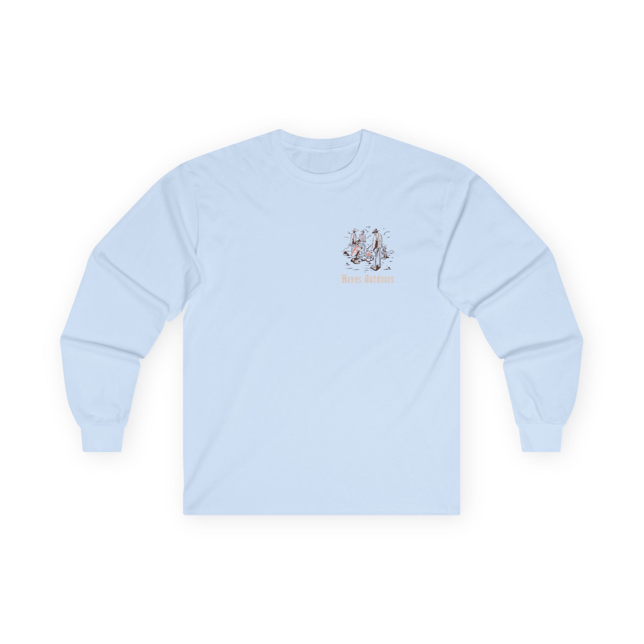 Retro Unisex Long Sleeve Tee Front and Back - Perfect for Outdoor Enthusiasts