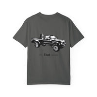 Hayes Outdoors Unisex Garment-Dyed T-Shirt Front and Back - Toyota Pickup Inspired Design
