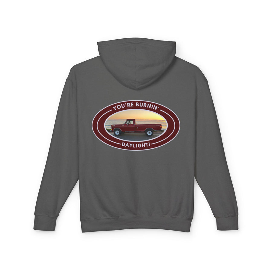 Unisex Lightweight Hooded Sweatshirt with Vintage Ford Pickup Design 100% Cotton