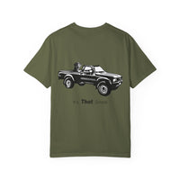 Hayes Outdoors Unisex Garment-Dyed T-Shirt Front and Back - Toyota Pickup Inspired Design