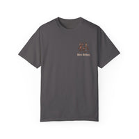 Heritage Outdoors Unisex Garment-Dyed T-Shirt Front and Back - Nature & Adventure Inspired Design