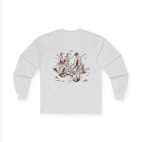 Retro Unisex Long Sleeve Tee Front and Back - Perfect for Outdoor Enthusiasts