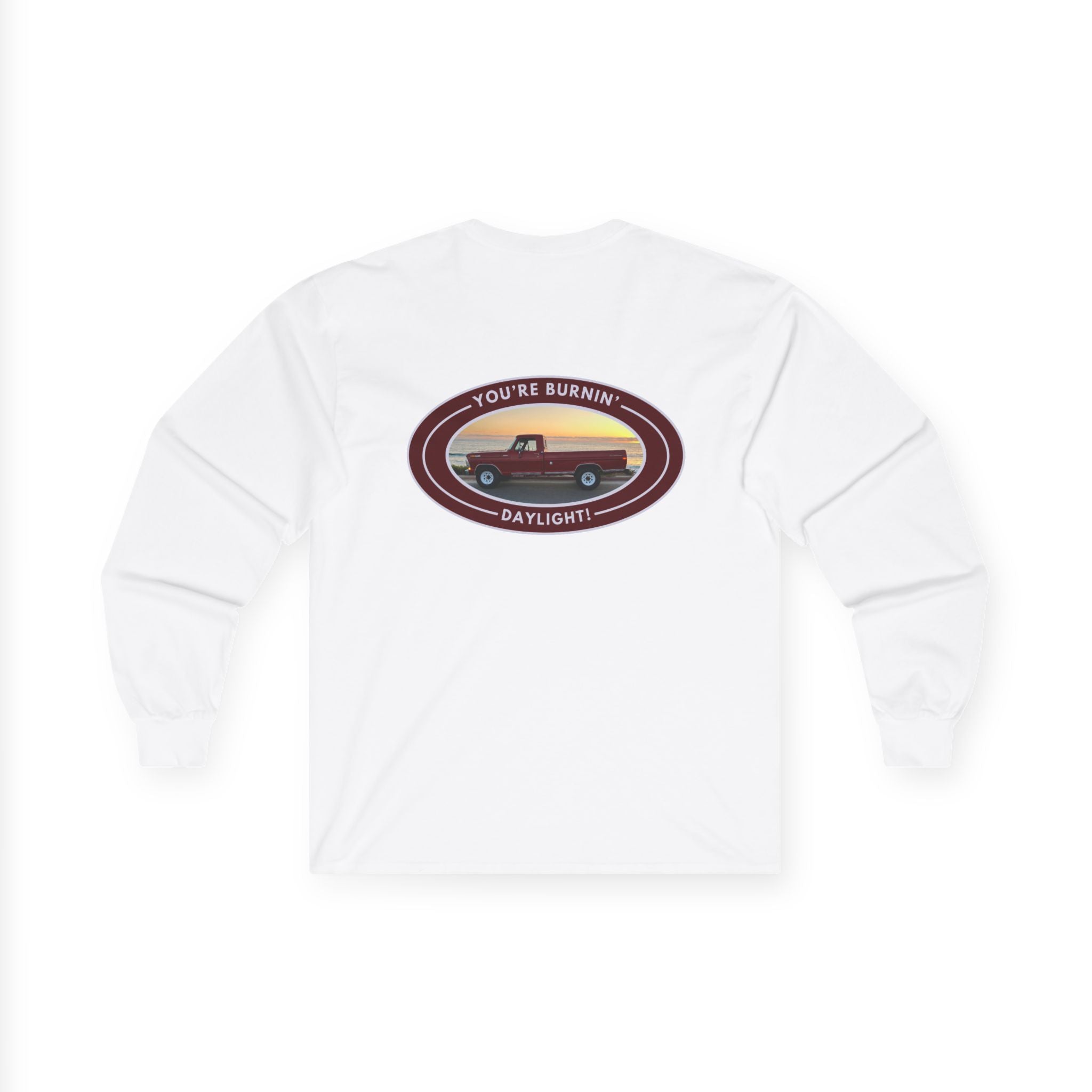 Retro Unisex Long Sleeve Tee Front and Back - Perfect for Outdoor Enthusiasts