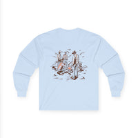 Retro Unisex Long Sleeve Tee Front and Back - Perfect for Outdoor Enthusiasts