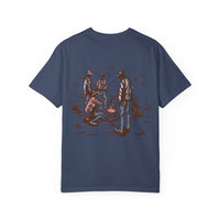 Heritage Outdoors Unisex Garment-Dyed T-Shirt Front and Back - Nature & Adventure Inspired Design