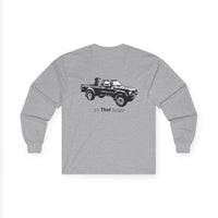 Retro Toyota Pickup Unisex Long Sleeve Tee Front and Back - Perfect for Outdoor