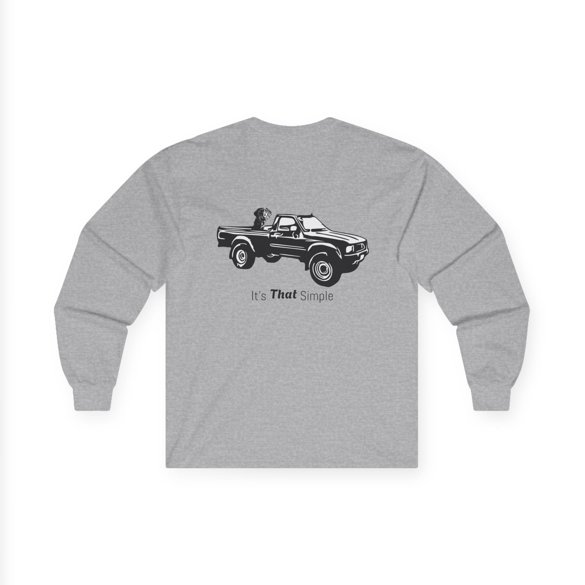 Retro Toyota Pickup Unisex Long Sleeve Tee Front and Back - Perfect for Outdoor