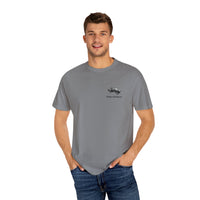 Hayes Outdoors Unisex Garment-Dyed T-Shirt Front and Back - Toyota Pickup Inspired Design