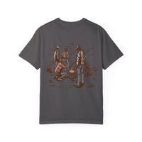 Heritage Outdoors Unisex Garment-Dyed T-Shirt Front and Back - Nature & Adventure Inspired Design
