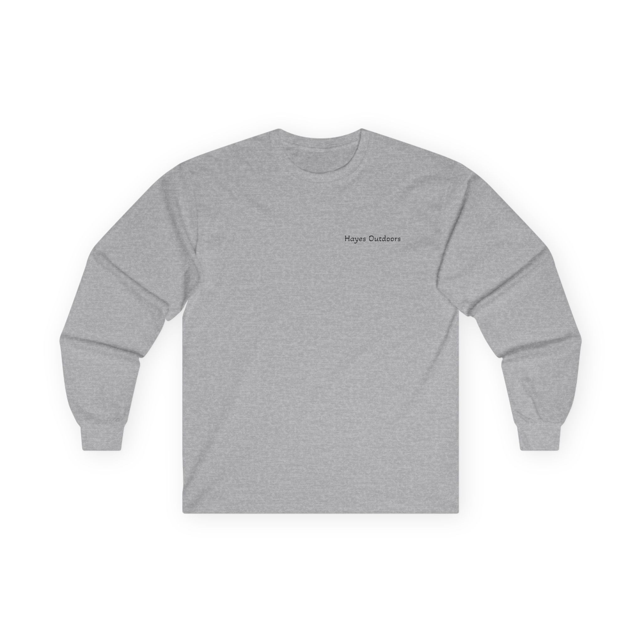 Retro Unisex Long Sleeve Tee Front and Back - Perfect for Outdoor Enthusiasts