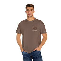 Heritage Outdoors Unisex Garment-Dyed T-Shirt Front and Back - Nature & Adventure Inspired Design