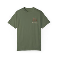 Heritage Outdoors Unisex Garment-Dyed T-Shirt Front and Back - Nature & Adventure Inspired Design