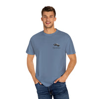 Hayes Outdoors Unisex Garment-Dyed T-Shirt Front and Back - Toyota Pickup Inspired Design