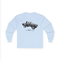 Retro Toyota Pickup Unisex Long Sleeve Tee Front and Back - Perfect for Outdoor
