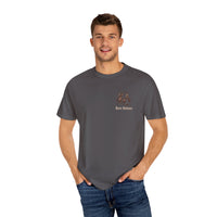 Heritage Outdoors Unisex Garment-Dyed T-Shirt Front and Back - Nature & Adventure Inspired Design