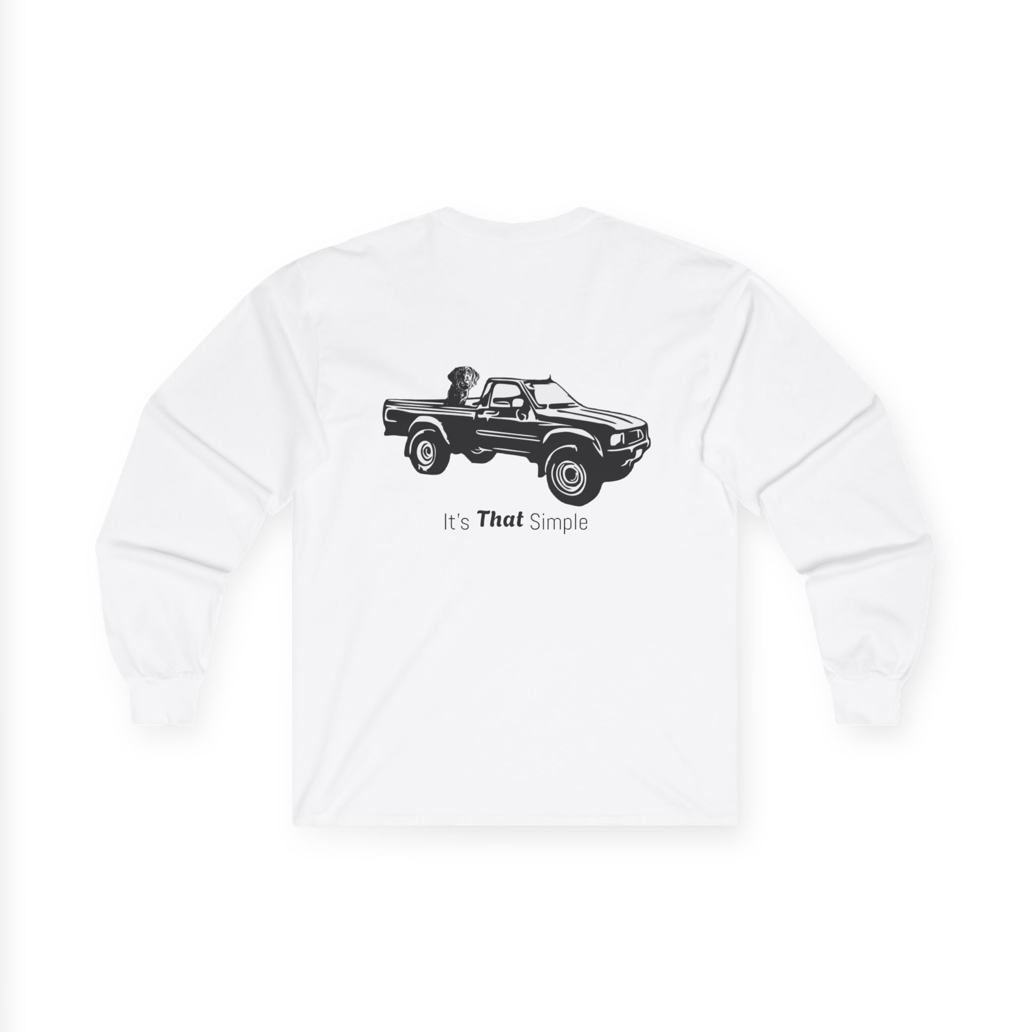 Retro Toyota Pickup Unisex Long Sleeve Tee Front and Back - Perfect for Outdoor