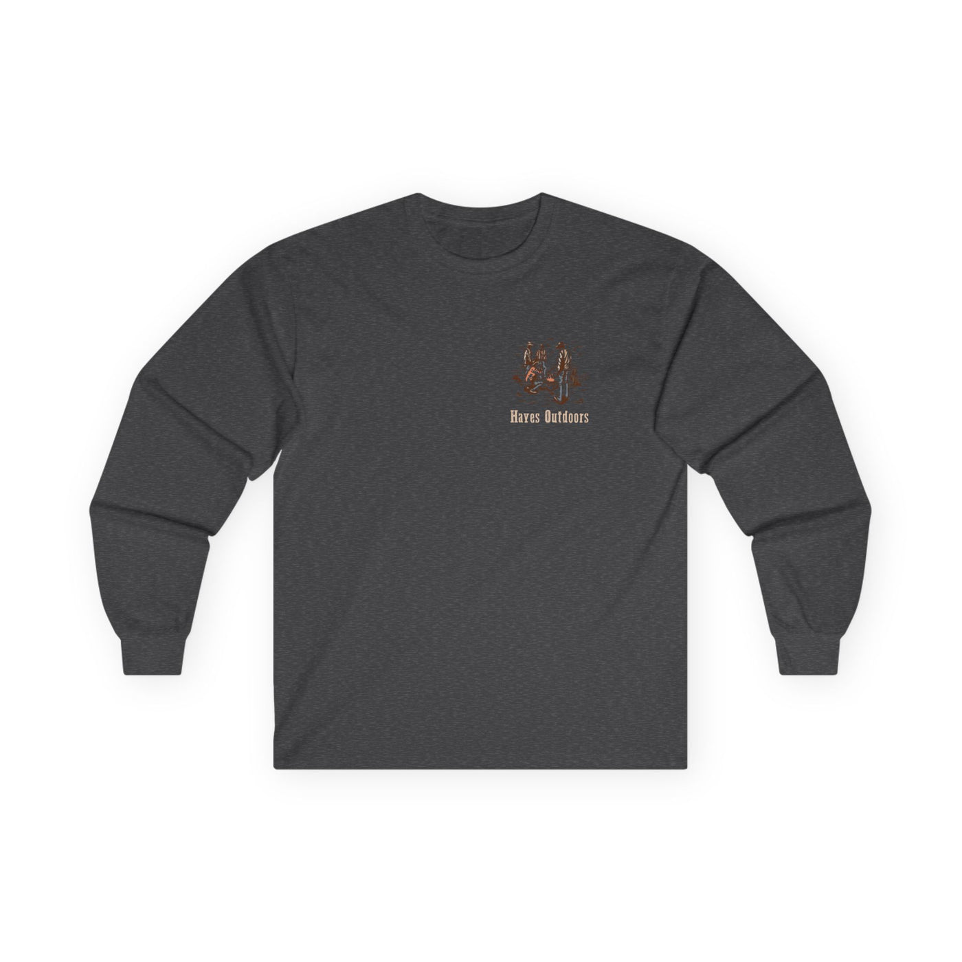 Retro Unisex Long Sleeve Tee Front and Back - Perfect for Outdoor Enthusiasts