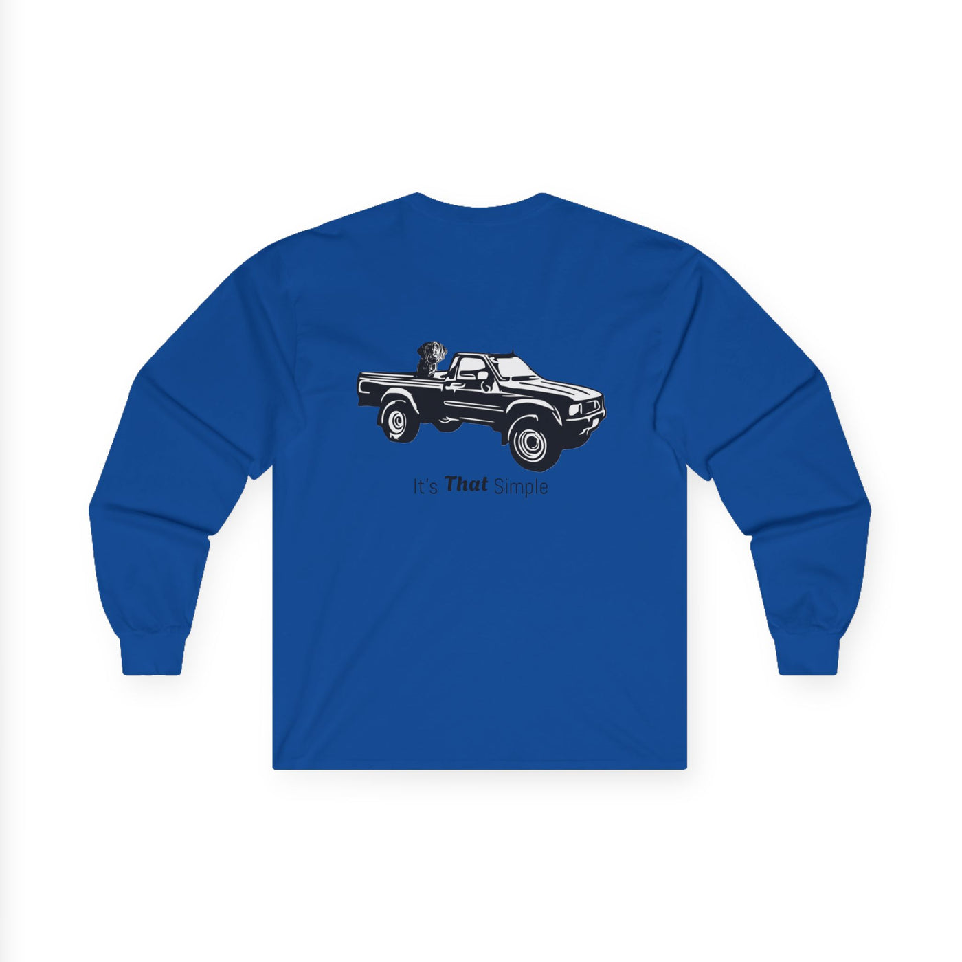 Retro Toyota Pickup Unisex Long Sleeve Tee Front and Back - Perfect for Outdoor