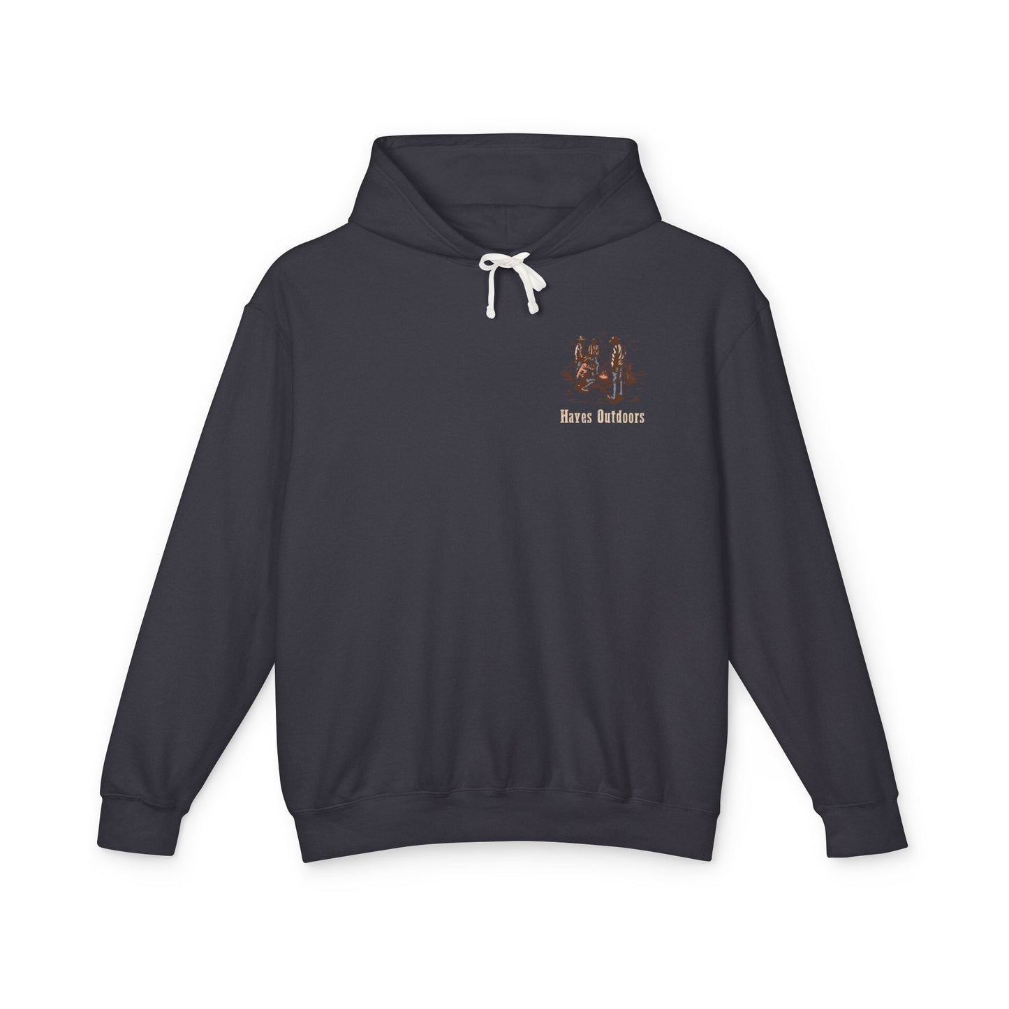 Unisex Lightweight Hooded Sweatshirt with Vintage Outdoor Design 100% Cotton