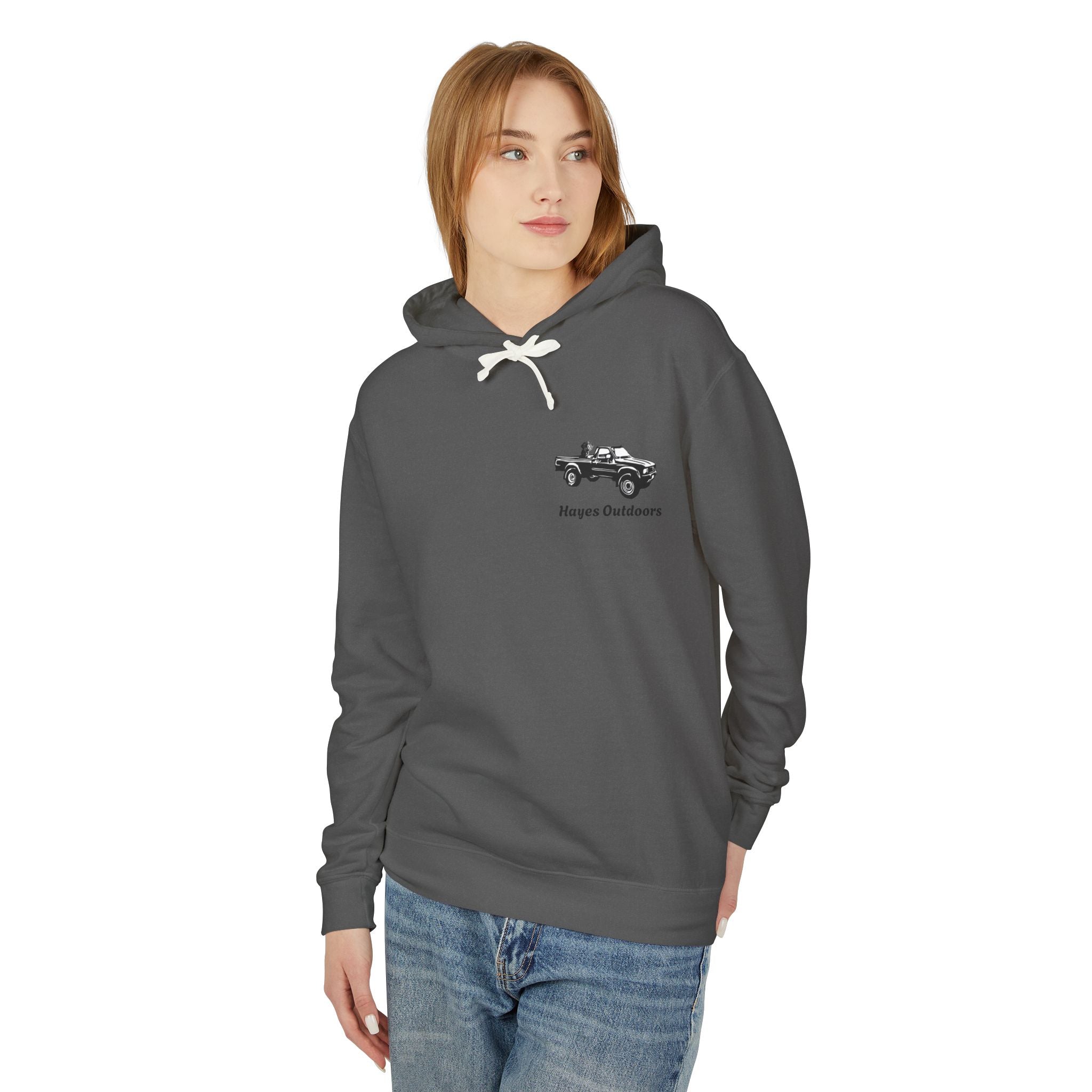 Unisex Lightweight Hooded Sweatshirt with Vintage Toyota Pickup Design 100% Cotton