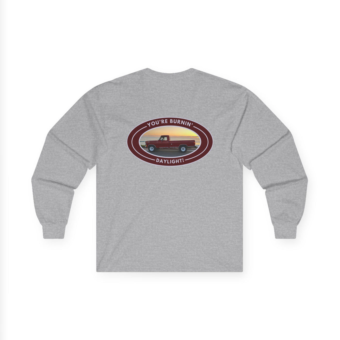 Retro Unisex Long Sleeve Tee Front and Back - Perfect for Outdoor Enthusiasts