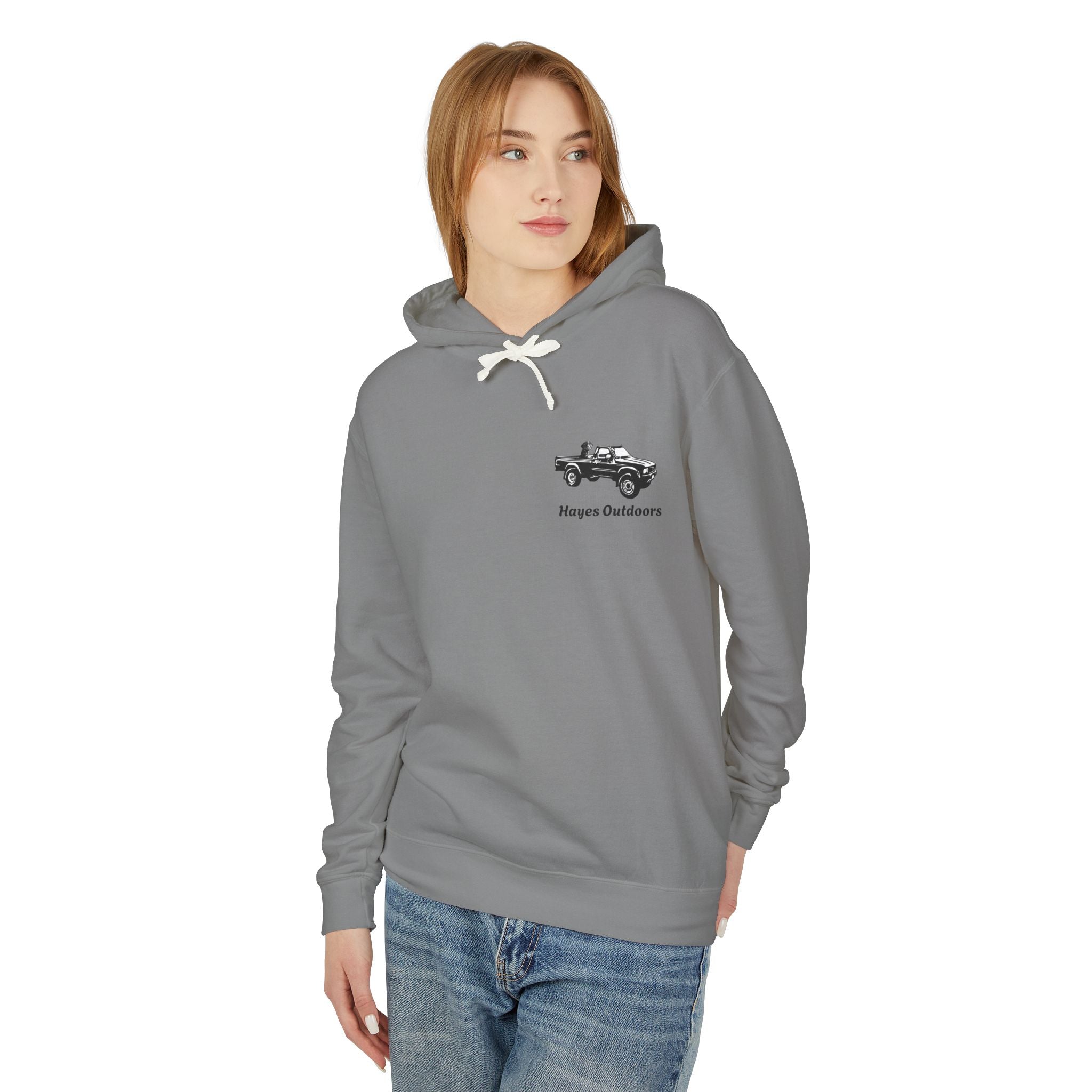 Unisex Lightweight Hooded Sweatshirt with Vintage Toyota Pickup Design 100% Cotton