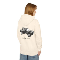 Unisex Lightweight Hooded Sweatshirt with Vintage Toyota Pickup Design 100% Cotton