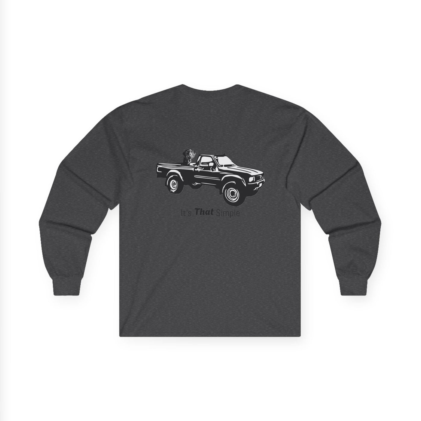 Retro Toyota Pickup Unisex Long Sleeve Tee Front and Back - Perfect for Outdoor