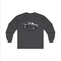 Retro Toyota Pickup Unisex Long Sleeve Tee Front and Back - Perfect for Outdoor
