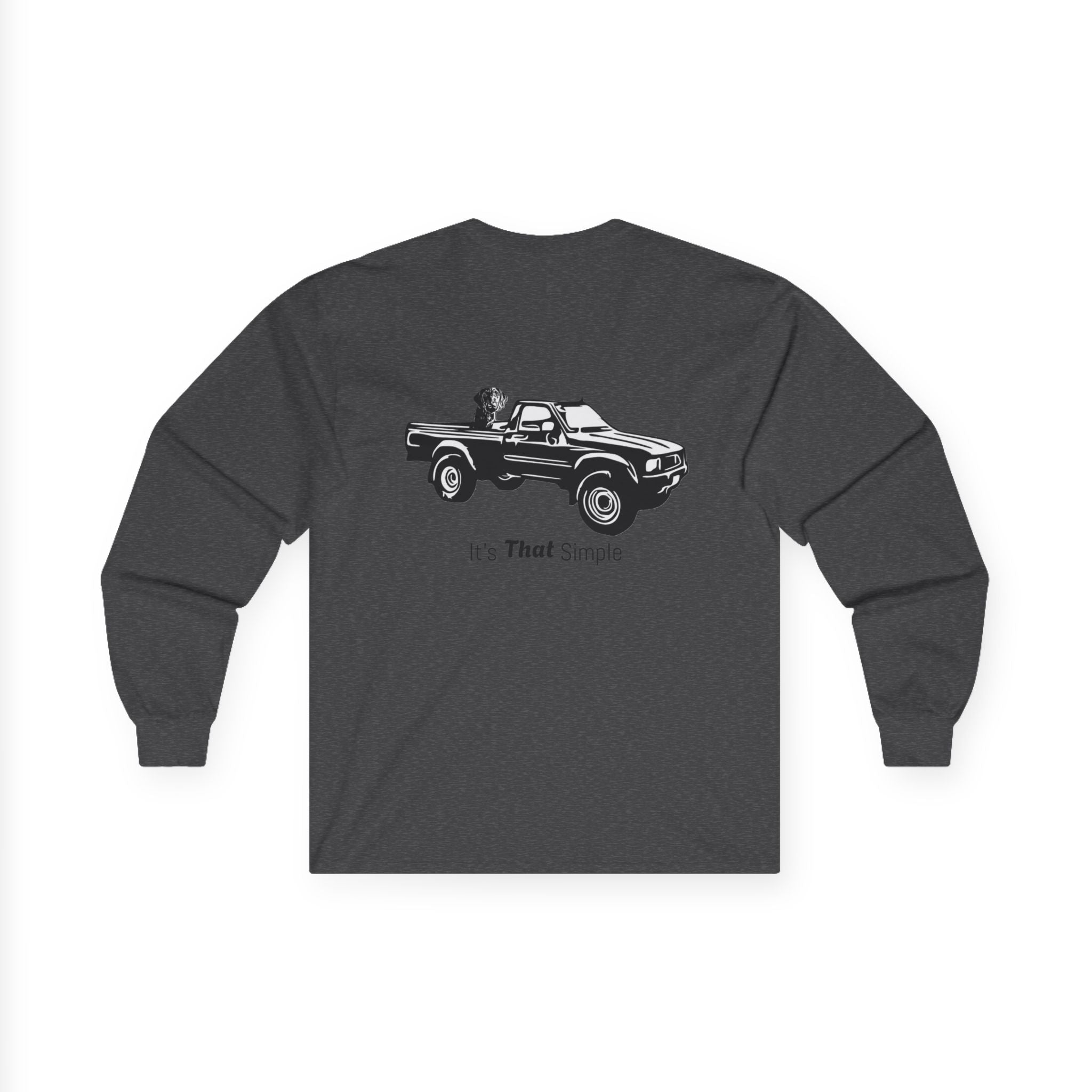 Retro Toyota Pickup Unisex Long Sleeve Tee Front and Back - Perfect for Outdoor
