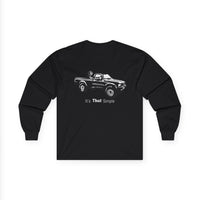 Retro Toyota Pickup Unisex Long Sleeve Tee Front and Back - Perfect for Outdoor