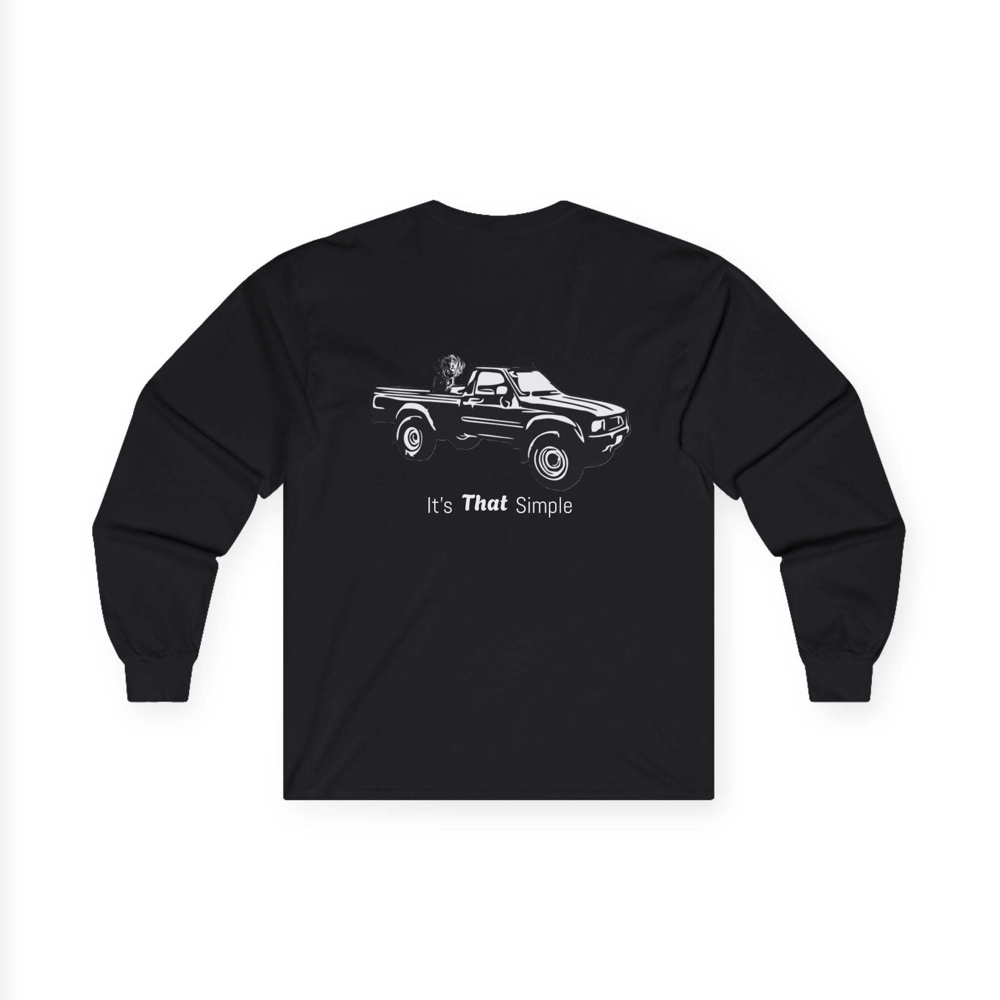 Retro Toyota Pickup Unisex Long Sleeve Tee Front and Back - Perfect for Outdoor