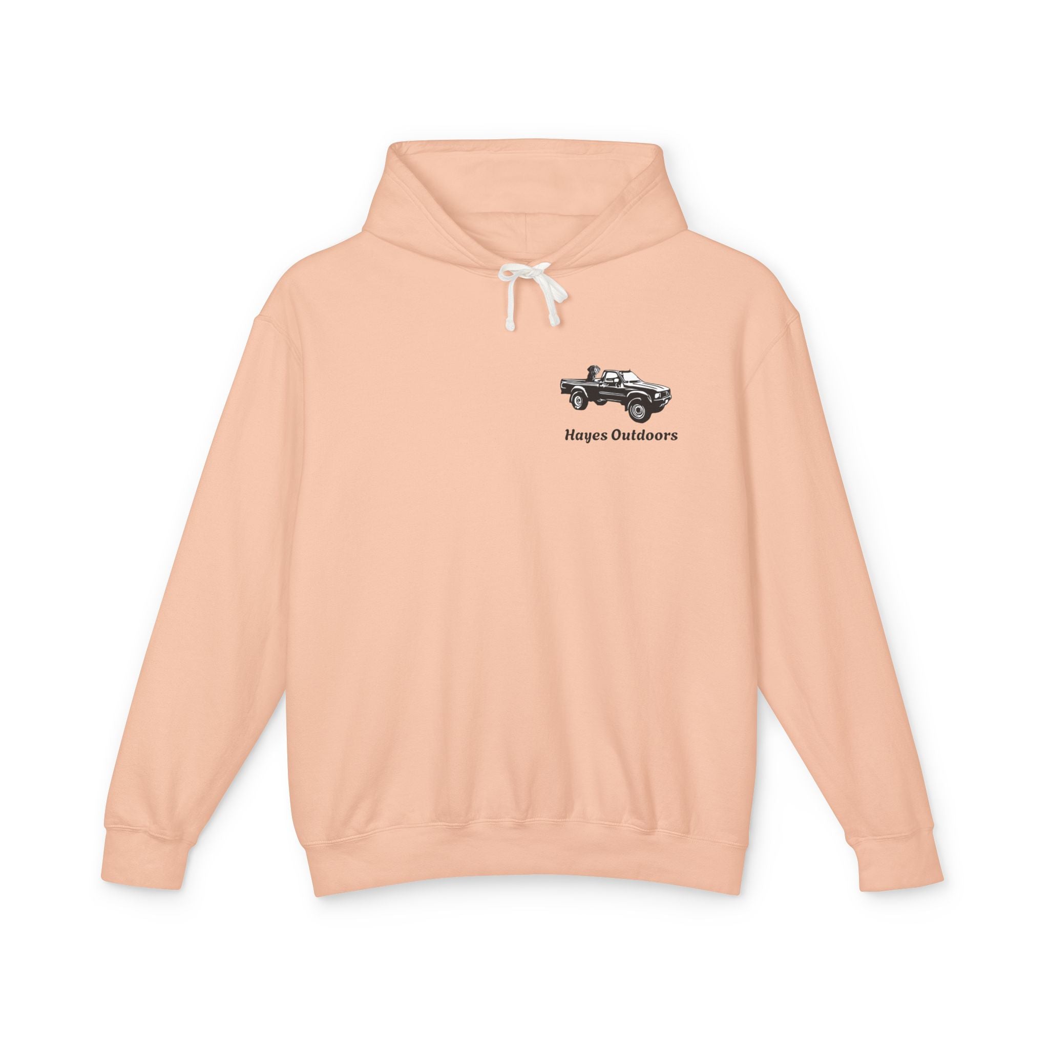 Unisex Lightweight Hooded Sweatshirt with Vintage Toyota Pickup Design 100% Cotton